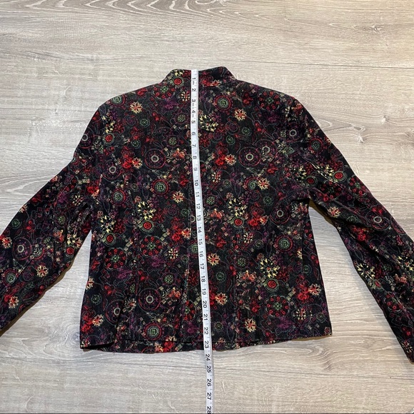 Christopher & Banks Corduroy Floral Jacket - Picture 4 of 8